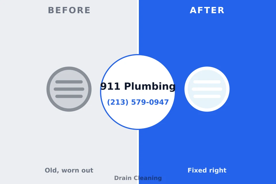 Before and after: plumbing company Town Line, NY